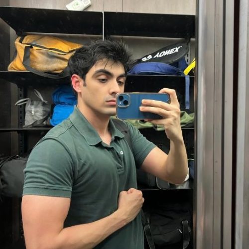 Hridhay Kapoor at the gym